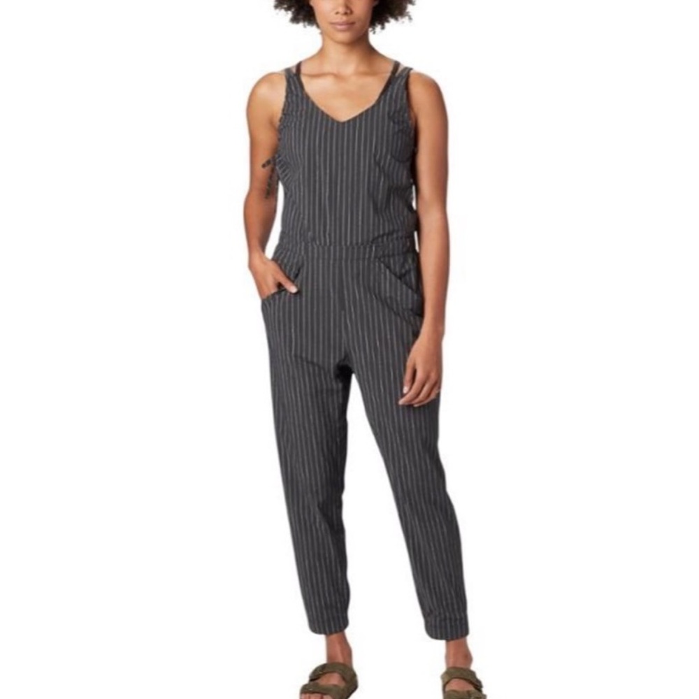 Mountain Hardwear Women’s Railay Striped Sleeveless Jumpsuit Nylon Gray 2/28